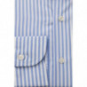 Camicia elegante azzurra con collo francese vestibilità media - 4XL