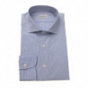 Camicia elegante azzurra con collo francese vestibilità media - 4XL