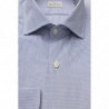 Camicia elegante azzurra con collo francese vestibilità media - 4XL