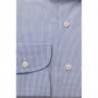 Camicia elegante azzurra con collo francese vestibilità media - 4XL