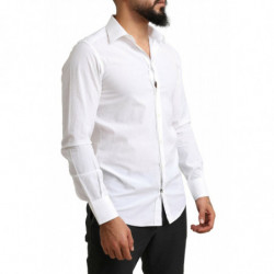 Camicia elegante slimfit in cotone bianco ORO - IT40 - M