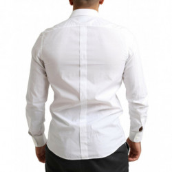 Camicia elegante slimfit in cotone bianco ORO - IT40 - M