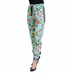 Pantaloni della tuta floreali multicolori - IT36-XXS