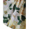 Miniabito in cotone con stampa floreale giallo - IT46-XL