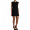 Mini abito a trapezio in cotone nero con logo DG - IT40-S