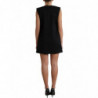 Mini abito a trapezio in cotone nero con logo DG - IT40-S