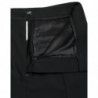 Pantaloni affusolati a vita alta in lana nera - IT40-S
