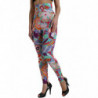 Pantaloni leggings a vita alta floreale multicolor - IT40-S