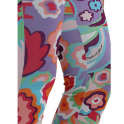 Pantaloni leggings a vita alta floreale multicolor - IT40-S