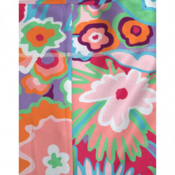 Pantaloni leggings a vita alta floreale multicolor - IT40-S