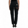 Jeans in denim strappato a vita alta in cotone nero - IT40-S