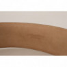 Cintura fibbia ovale metallo dorato pelle marrone - 75 CM / 30 INCHES
