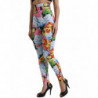 Pantaloni leggings a vita alta floreale multicolor - IT40-S