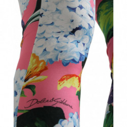 Pantaloni leggings a vita alta floreale multicolor - IT40-S