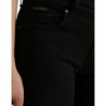 Jeans skinny in denim a vita media in cotone nero - IT42-M