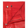 Jeans skinny in denim a vita alta in cotone rosso - IT40-S