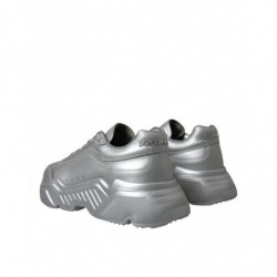 Scarpe da ginnastica casual da uomo pelle argento DAYMASTER - EU40/US7
