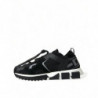 Scarpe da ginnastica basse da uomo con lacci nere Sorrento - EU41/US8