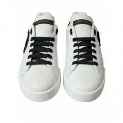 Scarpe da ginnastica da uomo patch Portofino bianche nere - EU42.5/