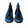 Scarpe da ginnastica alte in cotone tela blu nero - EU44/US11