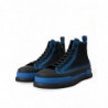 Scarpe da ginnastica alte in cotone tela blu nero - EU44/US11