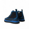 Scarpe da ginnastica alte in cotone tela blu nero - EU44/US11
