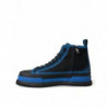 Scarpe da ginnastica alte in cotone tela blu nero - EU44/US11
