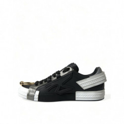 Scarpe da ginnastica basse da uomo Portofino in pelle nera - EU44/US11