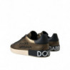 Scarpe da ginnastica da uomo logo Portofino pelle color bronzo - EU
