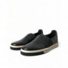 Scarpe da ginnastica in pelle esotica di coccodrillo nero - EU42/US9