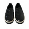 Scarpe da ginnastica in pelle esotica di coccodrillo nero - EU41/US8