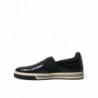 Scarpe da ginnastica in pelle esotica di coccodrillo nero - EU41/US8