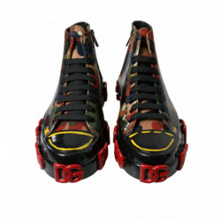 Scarpe da ginnastica alte da uomo multicolor mimetiche - EU42/US9