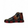 Scarpe da ginnastica alte da uomo multicolor mimetiche - EU42/US9