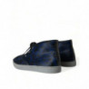 Scarpe da ginnastica mid-top leopardate pelle vitello blu - EU42.5/