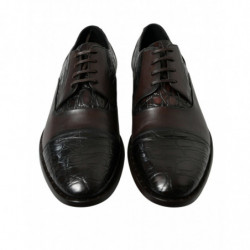 Scarpe eleganti da uomo formali in pelle esotica marrone - EU40/US7