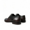 Scarpe eleganti da uomo formali in pelle esotica marrone - EU40/US7