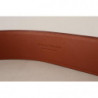 Cintura fibbia ovale metallo dorato pelle marrone - 75 CM / 30 INCHES