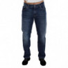 Jeans casual in denim di cotone lavato blu - IT52 - L