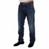 Jeans casual in denim di cotone lavato blu - IT52 - L