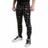 Pantaloni da jogging in seta con anello nero - IT52 - XL