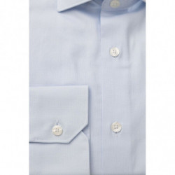 Camicia in cotone azzurro - 4XL
