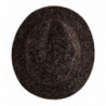 Cappello in tweed testurizzato misto grigio melange - 58 CM-M