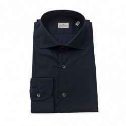 Camicia in cotone blu - 4XL