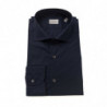 Camicia in cotone blu - 4XL