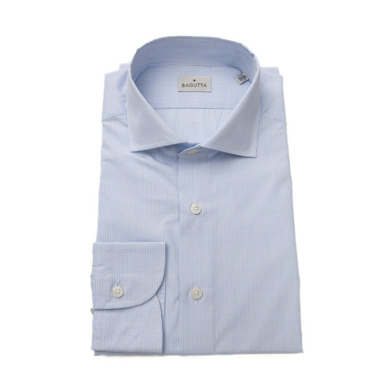 Camicia in cotone azzurro - L