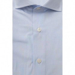 Camicia in cotone azzurro - L