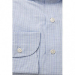 Camicia in cotone azzurro - 4XL
