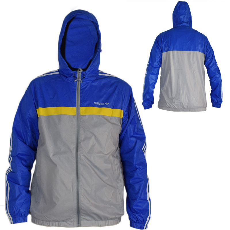 Giubbetto primaverile leggero impermeabile Adidas - Blu - Taglia XXL