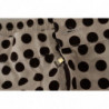 Pantaloncini in lino di cotone a pois bianchi neri - IT48 - M